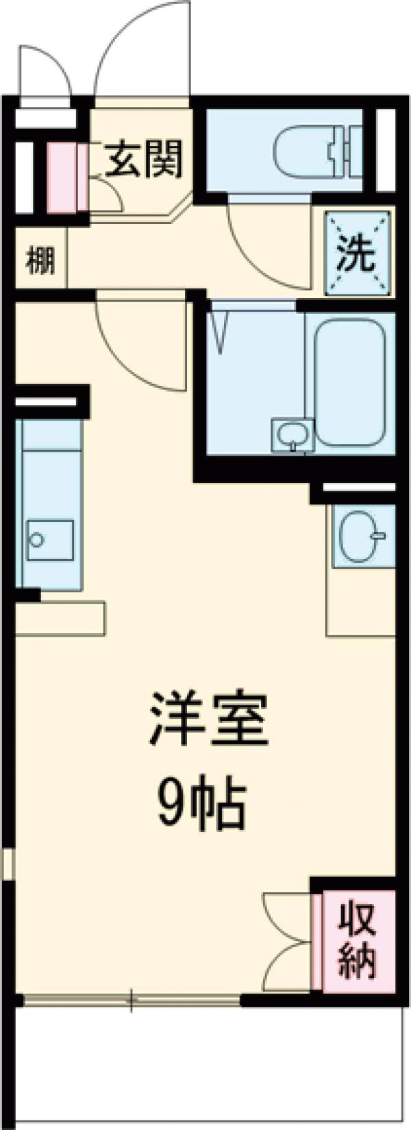 101号室の間取り