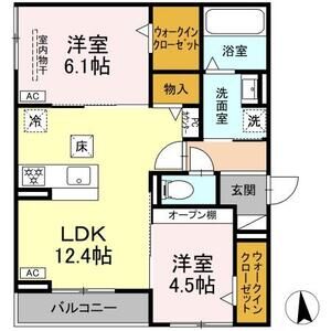グランカメリア・201号室の間取り