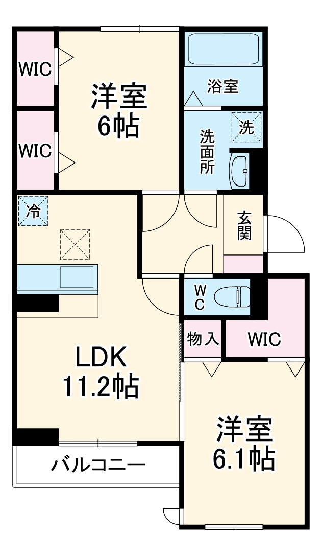 ルヴィータ森末の間取り