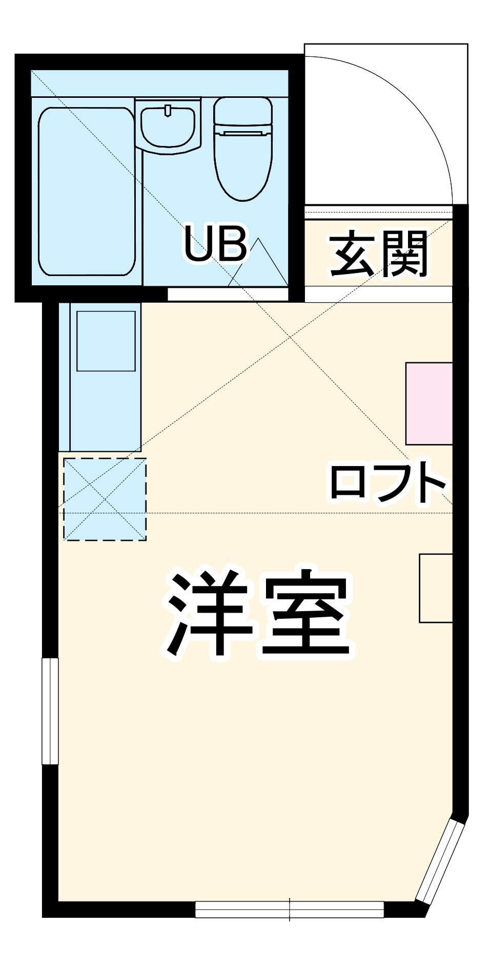 ユナイト根岸ジャトラ・101号室の間取り