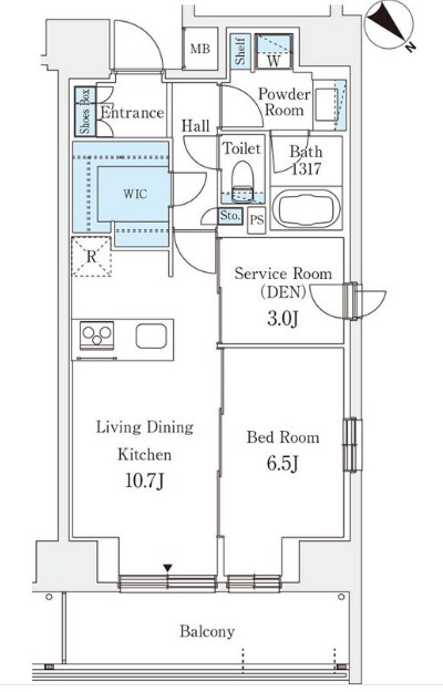 リテラス西日暮里の間取り