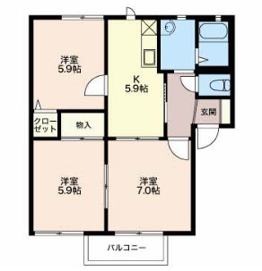 サングリーンオオタAの間取り