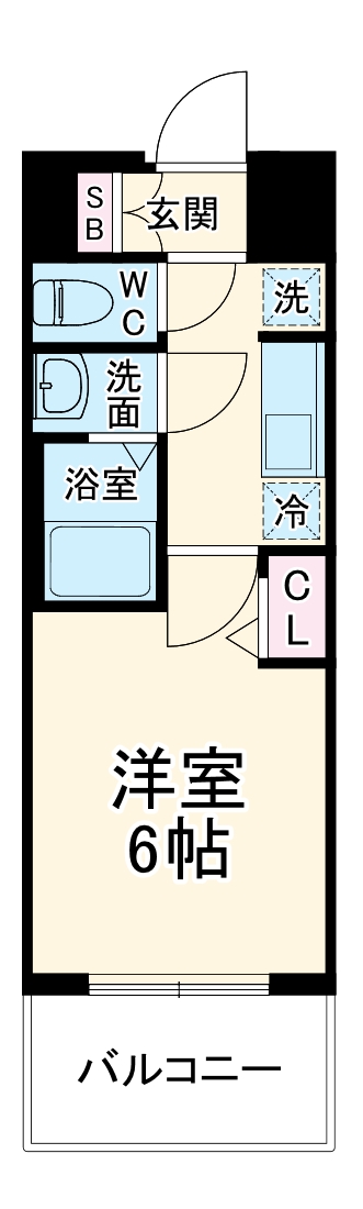 プレサンス尾張一宮ジュレア・304号室の間取り