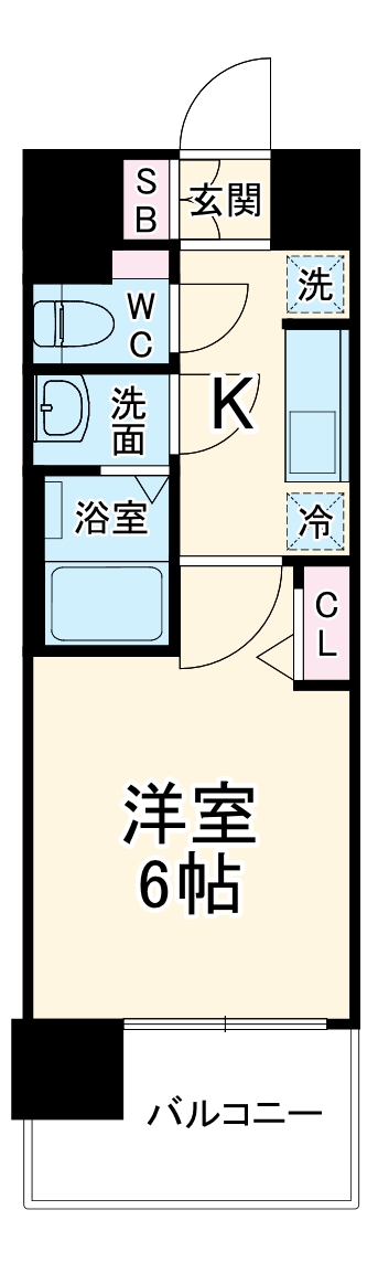 プレサンス尾張一宮ジュレア・903号室の間取り