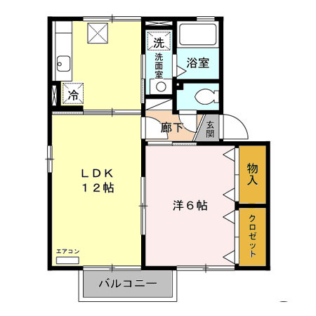 ブルーリーフ A/Bの間取り