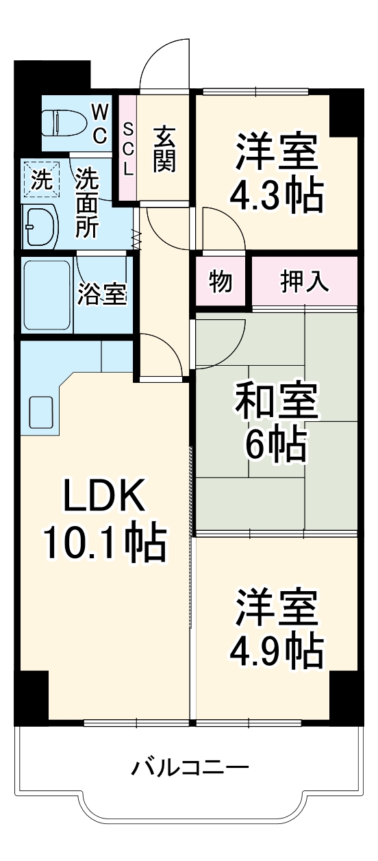 シュターンハイム第1の間取り