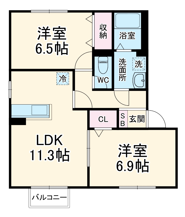 フルーレの間取り