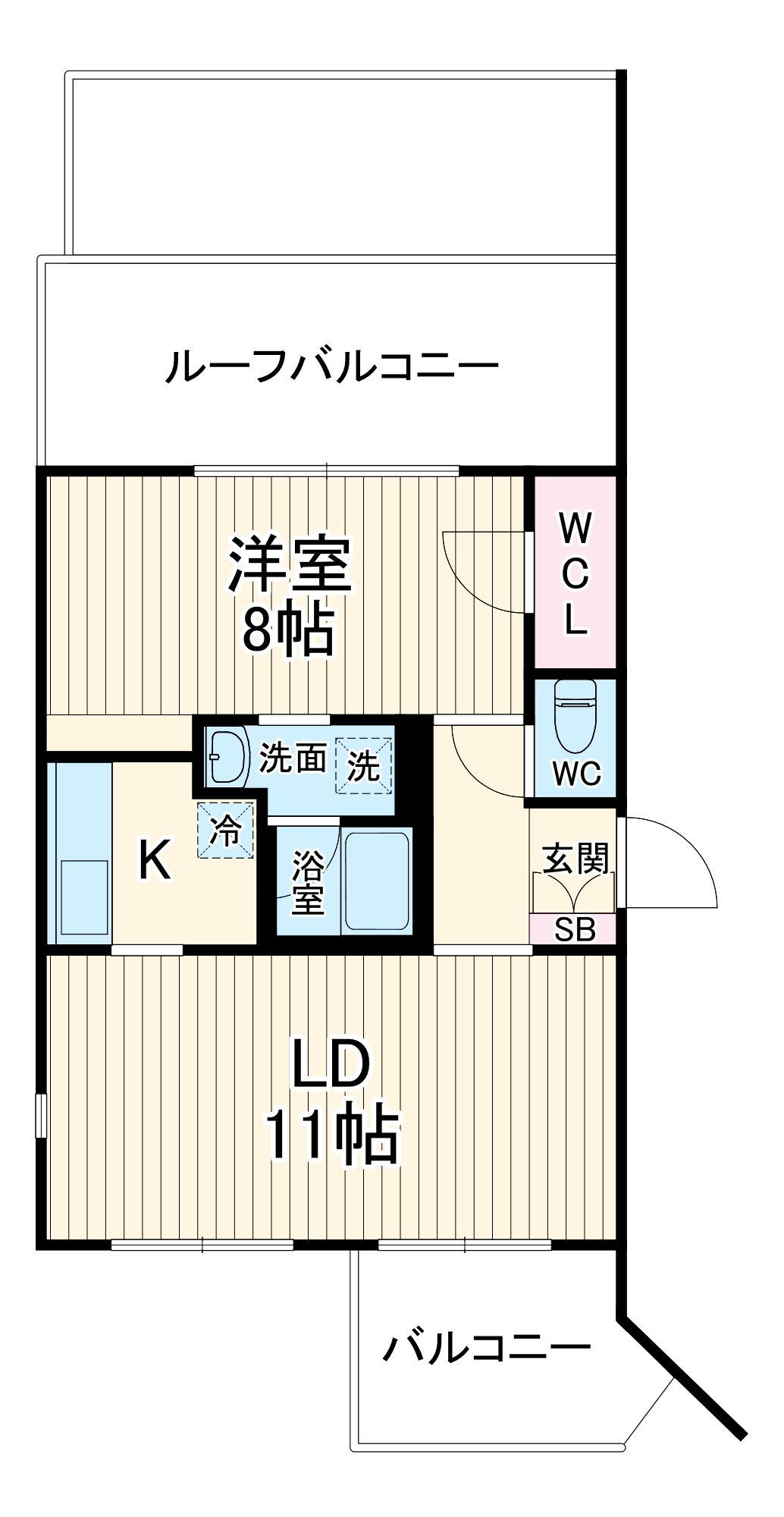 Ｃ－ＳＱＵＡＲＥ・404号室の間取り