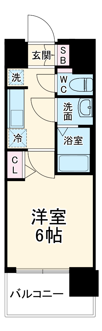 プレサンス尾張一宮ジュレア・205号室の間取り