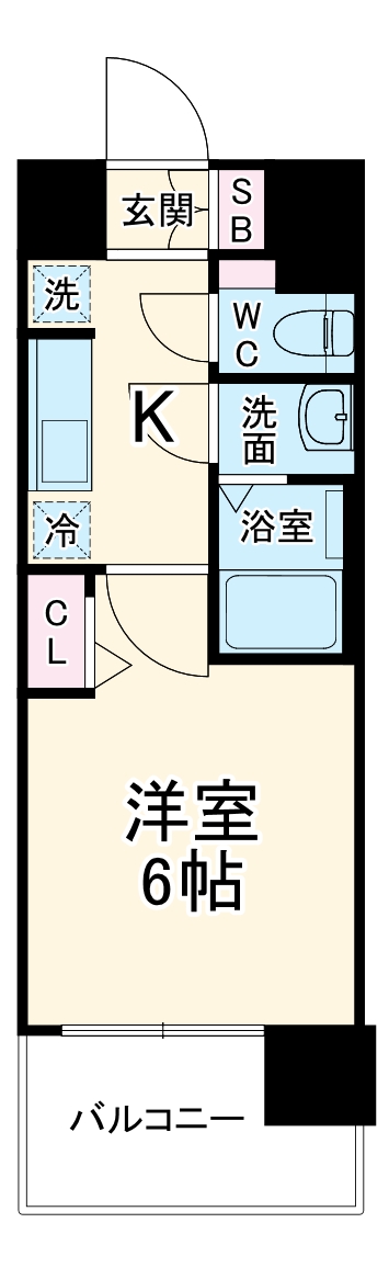 プレサンス尾張一宮ジュレア・1005号室の間取り