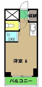 共立リライアンス四谷Ⅴの間取り