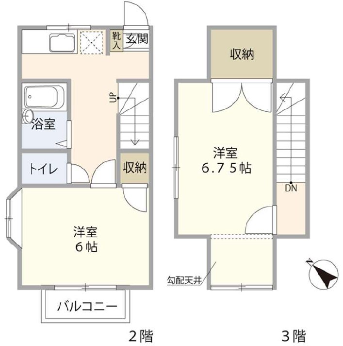 サンハイツ・201号室の間取り