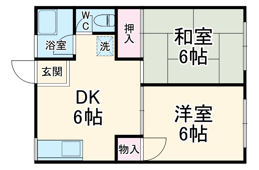 クレストミナミの間取り