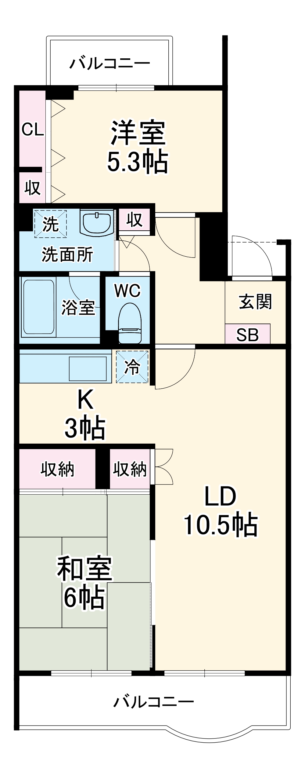 フィール野川Aの間取り