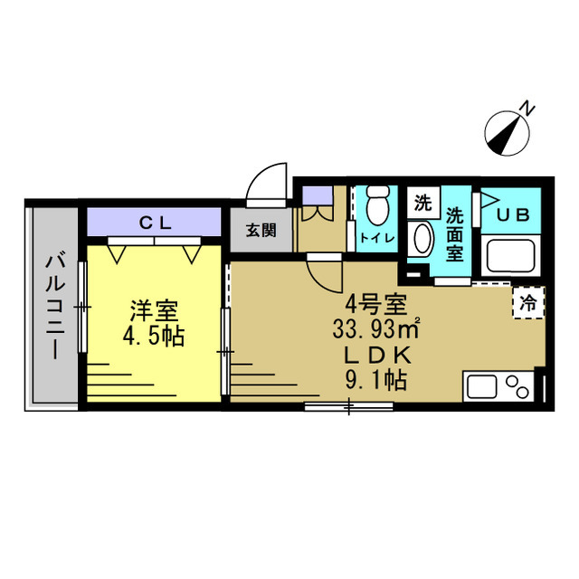 マロン クレールの間取り