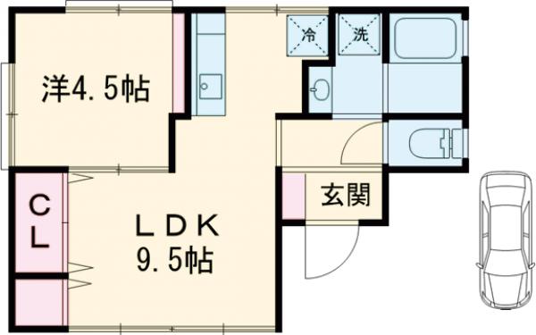 井上様一戸建貸家・1号室の間取り