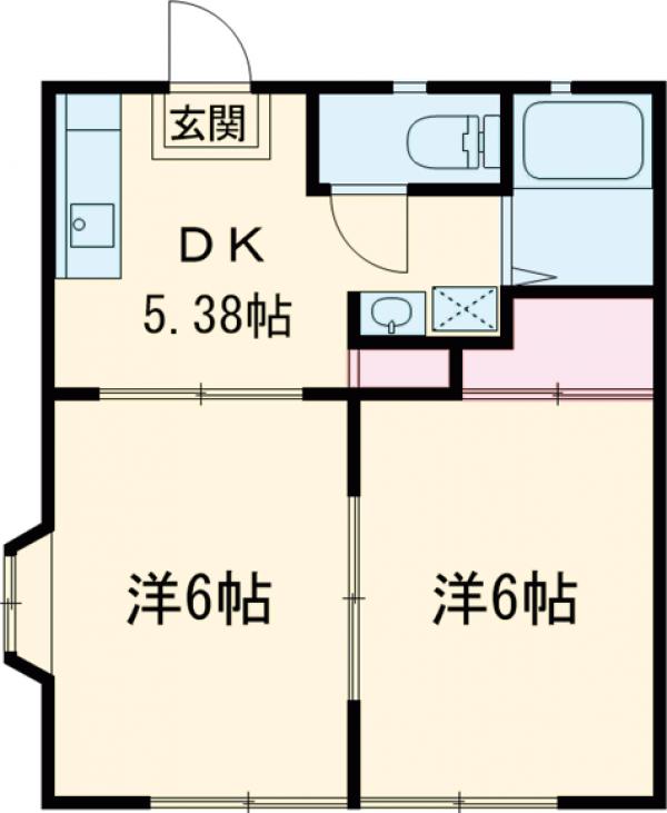 ポートランドM・203号室の間取り