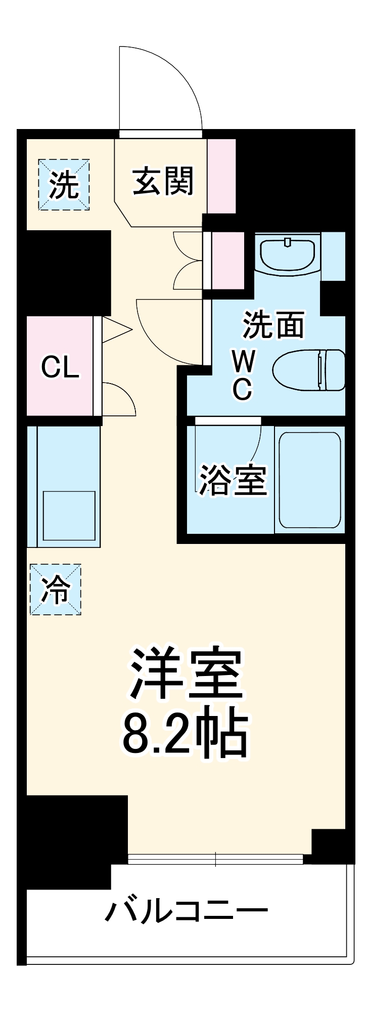 スパシエウインド横浜の間取り