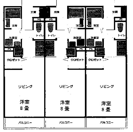 スカイパラスⅢ・201号室の間取り