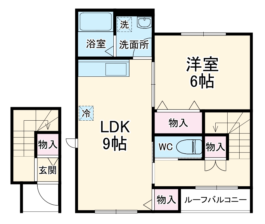 (仮)クレール カルムの間取り