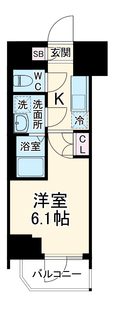 阪東橋KNOTSの間取り