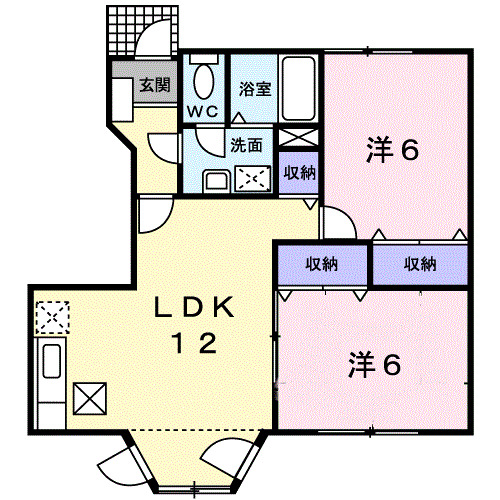 ソレアードⅠの間取り
