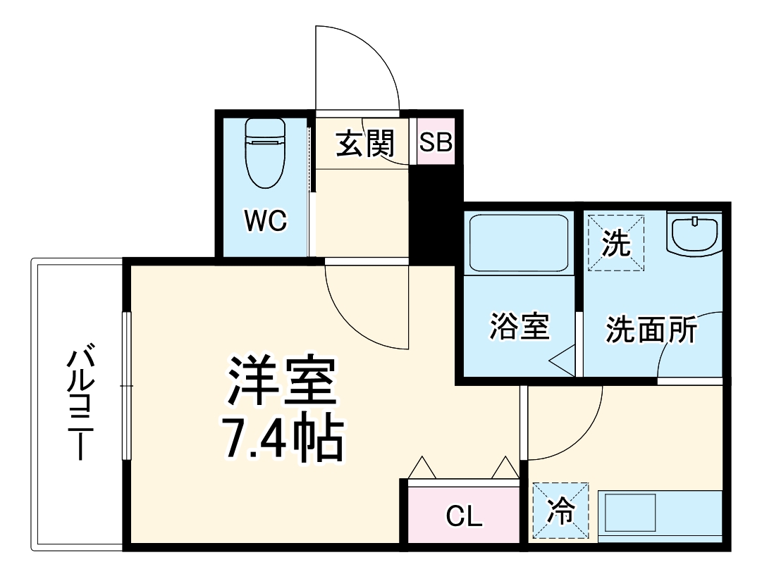 ジーメゾン島町イゾラの間取り