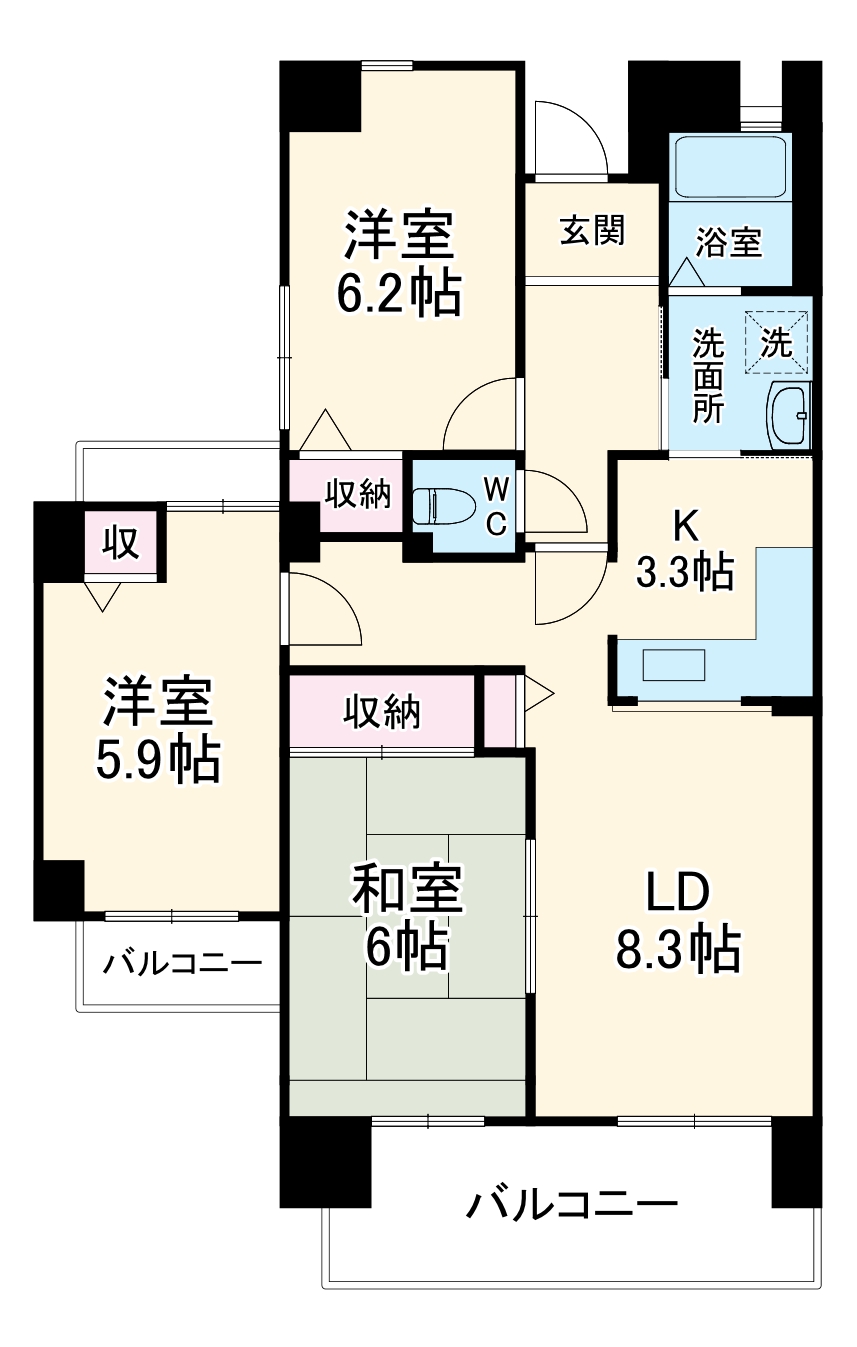 T’s garden清瀬の間取り
