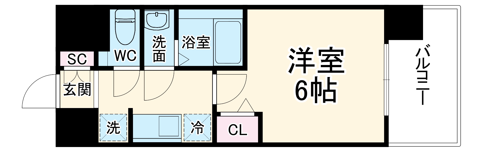 アドバンス大阪ビヤンの間取り