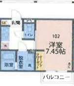 カインドネス北浦和・202号室の間取り