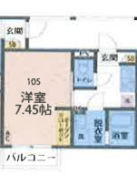 カインドネス北浦和・205号室の間取り