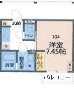カインドネス北浦和・304号室の間取り