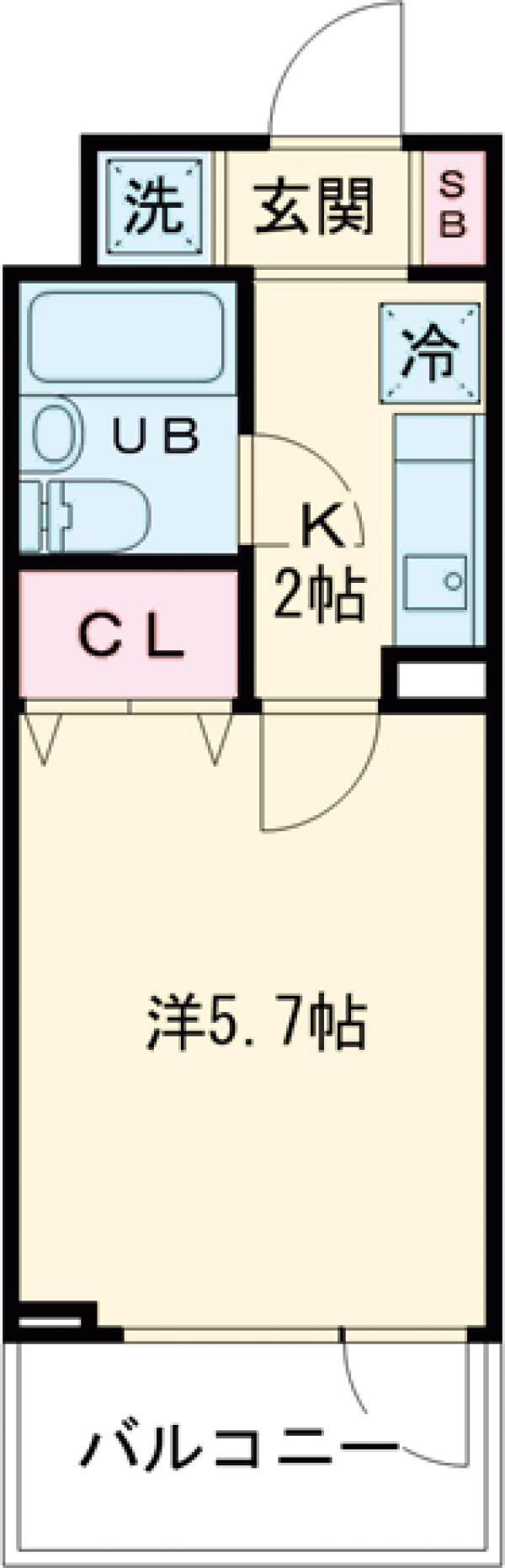 ティーフラッグの間取り