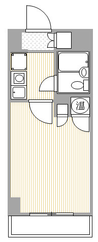 カテリーナ生田・107号室の間取り