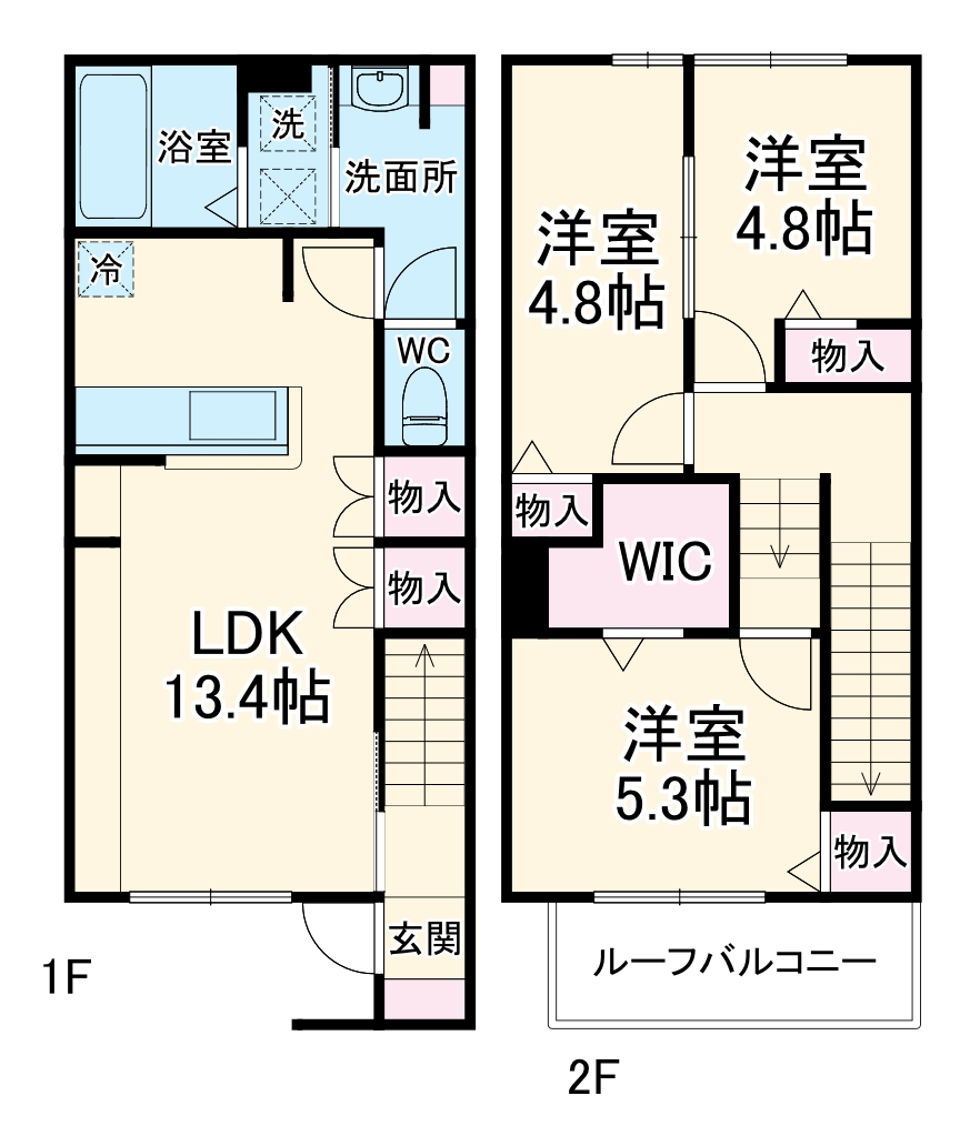カーサ・ソンリエンテ・D号室の間取り