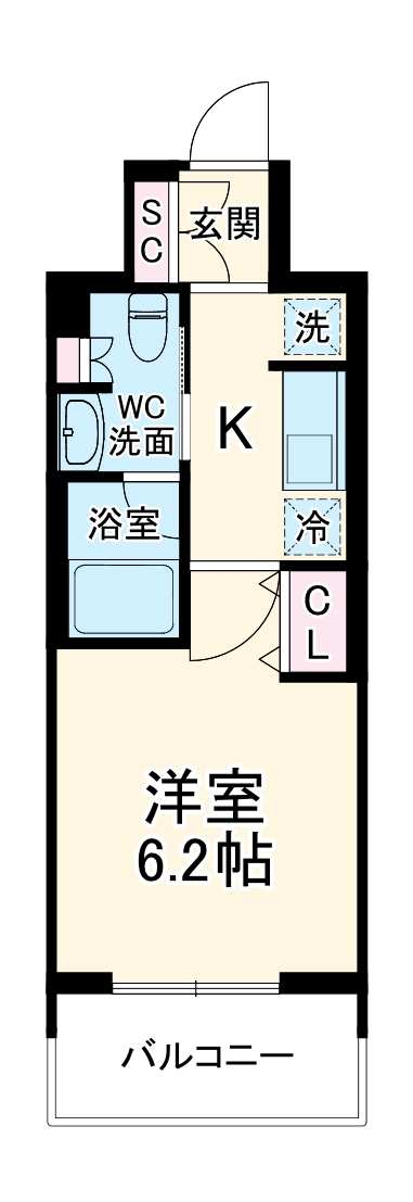 ルネフラッツ庄内通駅前の間取り
