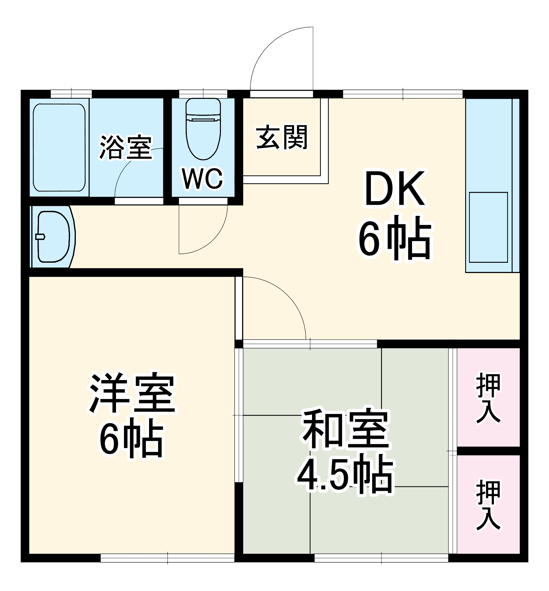 花崎マンションの間取り