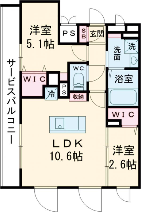 アトリオフラッツ高円寺ノース・501号室の間取り