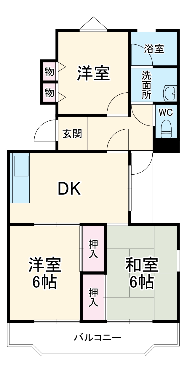 ベルハイムOKADAの間取り