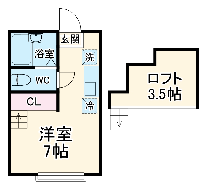 ハーミットクラブハウス保土ヶ谷の間取り