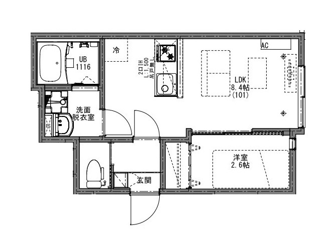 KEIAI RESIDENCE 上尾Ⅳの間取り