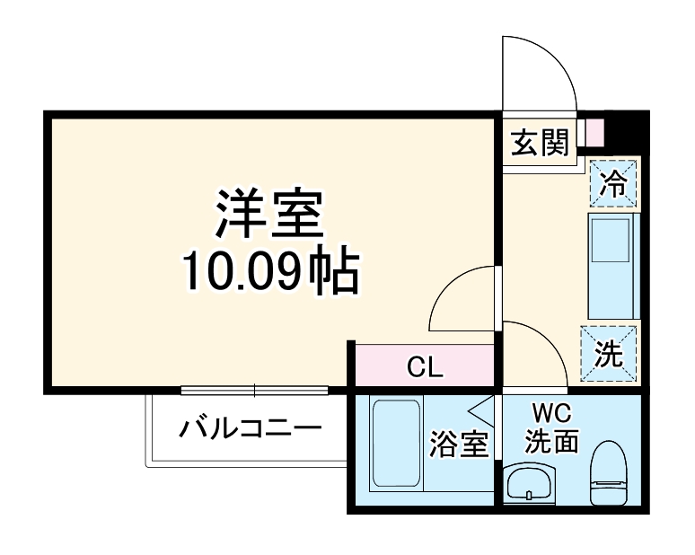 カインドネス小田急相模原Ｅａｓｔ・102号室の間取り