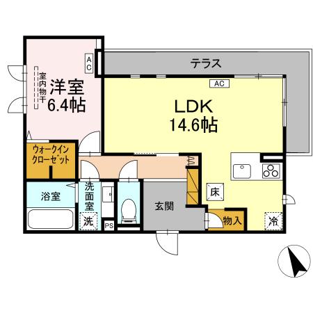 D's LIEN (ディーズリアン) Eの間取り