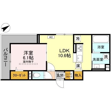 ビーネ北坂戸の間取り