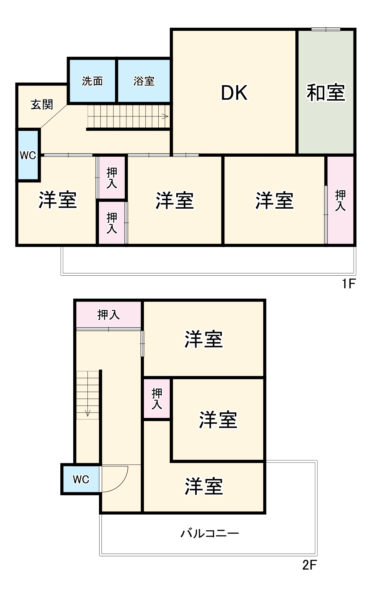 加野戸建の間取り