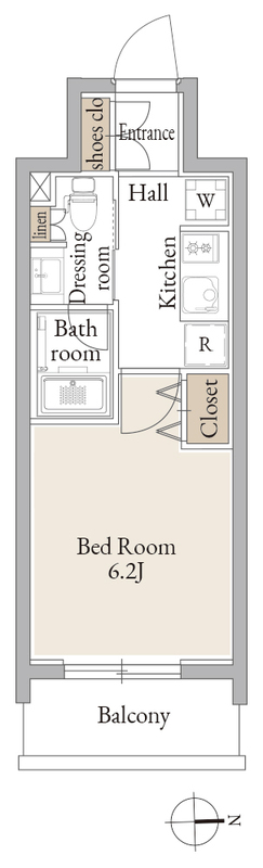 ルネフラッツ庄内通駅前の間取り