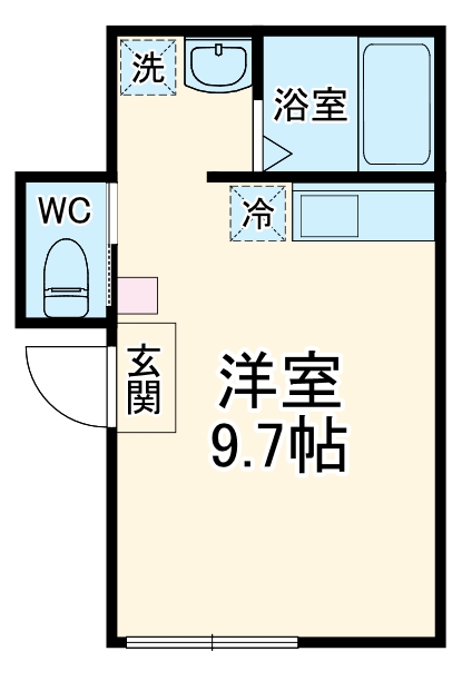 ＬＡＴＩＮＡ・303号室の間取り