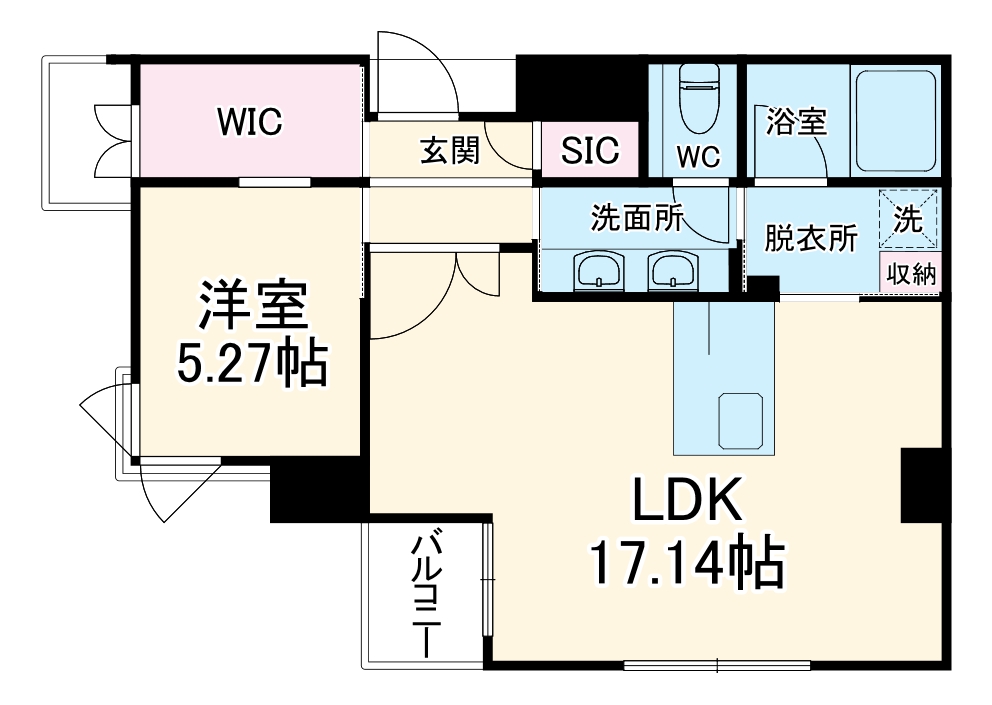 magnifique kitasakiurazukaの間取り