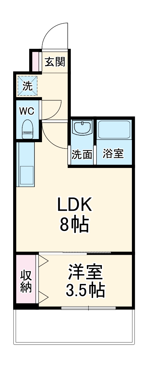 サンフレンドコアの間取り