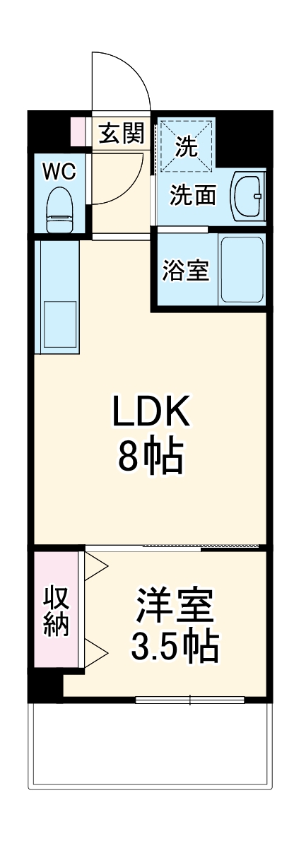 サンフレンドコアの間取り